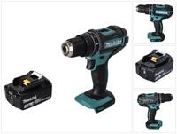 Makita Akku-Schlagbohrschrauber DHP 482 F1 Akku Schlagbohrschrauber 18 V 62 Nm...