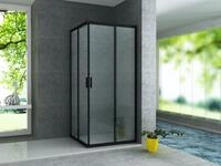 Aloni Eckdusche CR-B9090, BxT: 90x90 cm, 1-tlg., Aloni Duschkabine Eckeinstieg