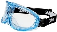 3M Arbeitsschutzbrille 3M Fahrenheit FHEIT Vollsichtbrille mit Antikratz-Schutz Blau,