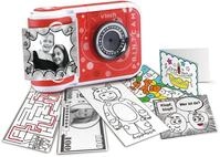 Vtech&reg; KidiZoom Print Cam, rot Kinderkamera (5 MP, 5 MP, mit eingebautem