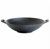 GAUMENKICK Wok Gusseisen mit 2 Griffen Bratpfanne D:37cm Asiawok Wokpfanne