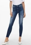 ONLY Bequeme Jeans ONLBLUSH MID SK ANK RW REA811 NOOS