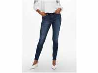 ONLY Skinny-fit-Jeans ONLBLUSH LIFE MID SK ANK RAW, blau
