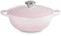 LE CREUSET Br&auml;ter Br&auml;ter La Marmite Signature rund shell pink 24cm, Emailliertes