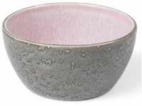 Bitz Schale Bowl matt grey / shiny light pink 12 cm, Steinzeug, (Bowl)