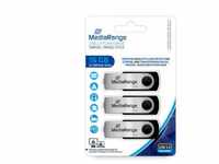 Mediarange MediaRange MR910 Swivel USB Stick, 16 GB, USB 2.0 Pack 3 x 16 GB...