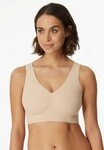 Schiesser Bustier Invisible Soft Microfaser, Lasercut-Abschl&uuml;sse, V-Ausschnitt