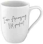 Villeroy & Boch Becher Henkelbecher 0,29 l Statement Amazing not perfect,...