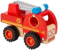 Small Foot Autorennbahn Feuerwehrfahrzeug aus Holz, ab 18 Monaten