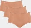 sloggi Midislip 24/7 Cotton (3er Pack) Spitze, blickdicht, weiche Baumwollmischung