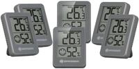 BRESSER Hygrometer ClimaTemp Indicator 6er Set grau