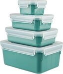 Emsa Frischhaltedose Clip & Close Color Edition, Kunststoff, (Set, 4-tlg),