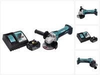 Makita Akku-Winkelschleifer DGA 452 RF1 Akku Winkelschleifer 18 V 115 mm + 1x...