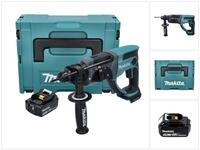 Makita Akku-Kombibohrhammer DHR 202 F1J Akku Kombihammer 18 V 2,0 J SDS Plus +...