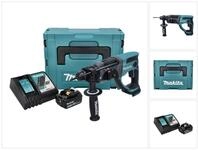 Makita Akku-Kombibohrhammer DHR 202 RG1J Akku Kombihammer 18 V 2,0 J SDS Plus +...