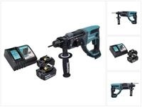 Makita Akku-Kombibohrhammer DHR 202 RT Akku Kombihammer 18 V 2,0 J SDS Plus +...