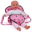 CHIC2000 Puppen Trage 782 83 Puppen-Tragegurt, Sternchen Grau