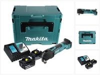 Makita Akku-Multifunktionswerkzeug DTM 51 RGJ Akku Oszillierer 18 V + 2x Akku 6,0 Ah
