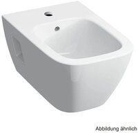 GEBERIT Waschtischarmatur Geberit Renova Plan Wand-Bidet teilgeschlossene Form, mit