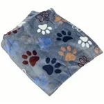 Nobby Tierdecke Hundedecke Lissi mit Pfotenmotiv, Polyester, als Liegedecke oder als