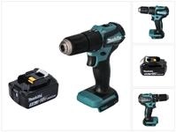 Makita Akku-Schlagbohrschrauber DHP 483 T1 18 V 40 Nm Brushless + 1x Akku 5,0...