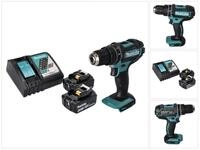 Makita Schlagbohrmaschine DHP 482 RT Akku Schlagbohrschrauber 18 V 62 Nm + 2x Akku