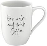 Villeroy & Boch Becher Henkelbecher 0,29 l Statement Keep Calm, Premium...