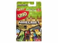 Mattel games Spiel, Familienspiel UNO Minecraft, bunt