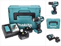 Makita Akku-Schrauber DDF 487 RFJ Akku Bohrschrauber 18 V 40 Nm Brushless + 2x...