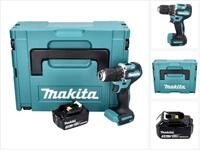 Makita Akku-Schrauber DDF 487 F1J Akku Bohrschrauber 18 V 40 Nm Brushless + 1x...