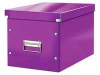 LEITZ Aufbewahrungsbox 1 Aufbewahrungsbox CLICK & STORE WOW CUBE groß violett