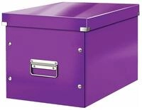 LEITZ Aufbewahrungsbox 1 Aufbewahrungsbox CLICK & STORE WOW CUBE gro&szlig; violett