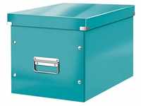 LEITZ Aufbewahrungsbox 1 Aufbewahrungsbox CLICK & STORE WOW CUBE groß eisblau