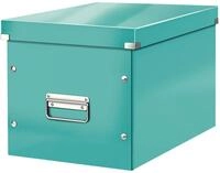 LEITZ Aufbewahrungsbox 1 Aufbewahrungsbox CLICK & STORE WOW CUBE gro&szlig; eisblau