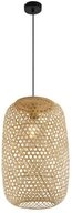 GLOBO LIGHTING LED Pendelleuchte Globo H&auml;ngeleuchte Mirena natur &Oslash; 31 cm E27, max.,