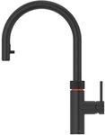 QUOOKER K&uuml;chenarmatur Flex Round mit COMBI Reservoir & CUBE schwarz FXRBLK...