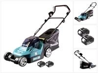 Makita Akkurasenm&auml;her DLM 432 T2 36 V (2x 18 V) 43 cm + 2x Akku 5,0 Ah - ohne