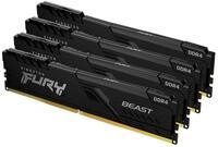 Kingston DDR4 128GB PC 3600 CL18 KIT (4x32GB) FURY Beast Bl Kit...