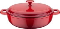 GSW Schmortopf Red Shadow, Gusseisen, Dunstzapfen im Deckel zum Garen im eigenen