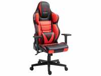 Trisens Gaming Stuhl Chair Racing Chefsessel mit Sportsitz und ergonomsichen...