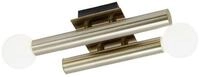 Brilliant Wandleuchte Lucky, ohne Leuchtmittel, Wandlampe 2flg messing antik