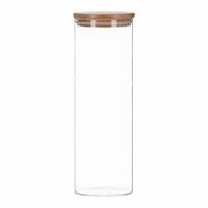 TP Vorratsglas Vorratsglas mit Bambus Deckel, Glas Beh&auml;lter f&uuml;r Lebensmittel,