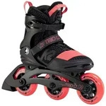 K2 Inlineskates Trio LT 100 (Rollen: 100mm/83A, Kugellager: ILQ 7) schwarz/coral