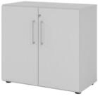 HAMMERBACHER Aktenschrank Regal 2OH T&uuml;ren grau/grau