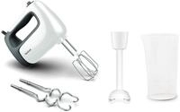 Tefal Handmixer Prep'Mix+, 500 W, Turbo-Funktion, 2 R&uuml;hrbesen, 2 Knethaken,