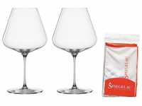 SPIEGELAU Rotweinglas Definition Burgundergläser + Poliertuch 960 ml, Glas