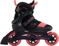 K2 Inlineskates Trio LT 100 (Rollen: 100mm/83A, Kugellager: ILQ 7) schwarz/coral