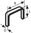Bosch Accessories Tackerklammer Bosch Accessories 2609200230 Flachdrahtklammern...