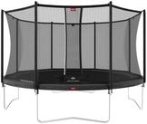 Berg Gartentrampolin rund 430 cm grau mit Sicherheitsnetz Comfort Favorit...