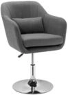 HOMCOM Relaxsessel mit Armlehne, Lendenkissen, Metallrahmen (gepolstert...